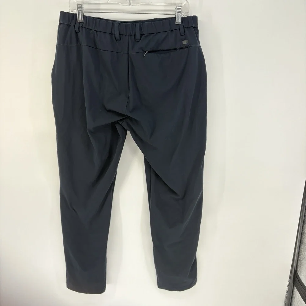 Uniqlo Smart 2-Way Stretch  Ankle Pants Mens Size L Drawstring‎ Blue Active Tech